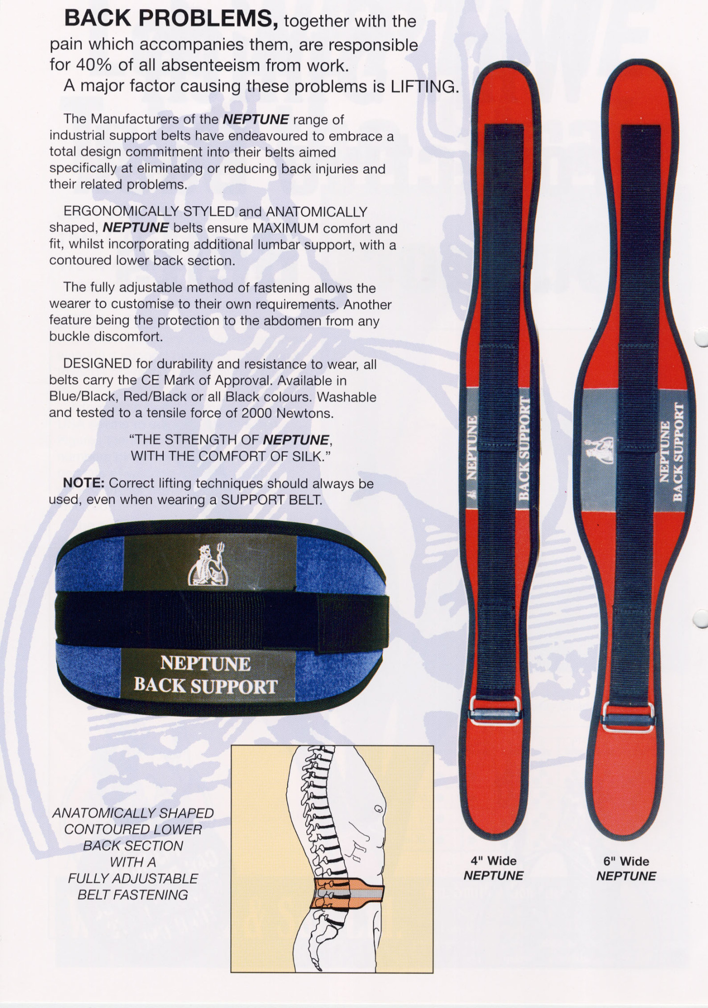 NEPTUNE-Back Support Belt Brochure 1