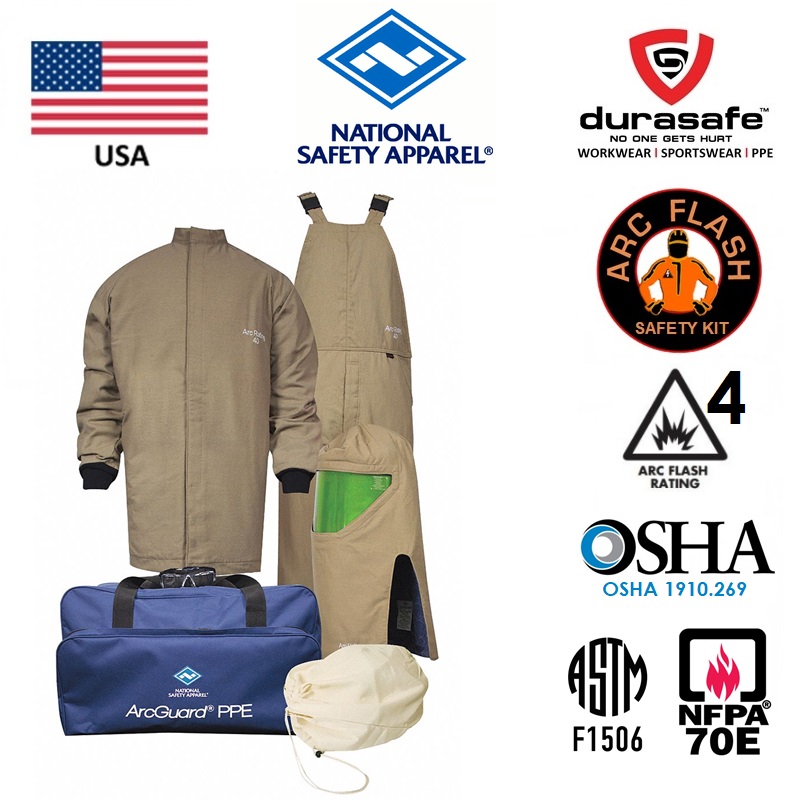 NATIONAL SAFETY APPAREL KIT4SCPR40NG2X 40.0 cal./cm2 Arc Flash