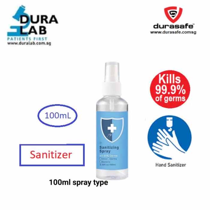 DURALAB Washfree Sanitizer Spray 100 mL Durasafe Shop